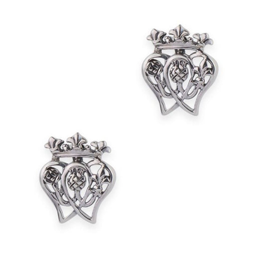 Mary Queen of Scots Twin Heart Earrings