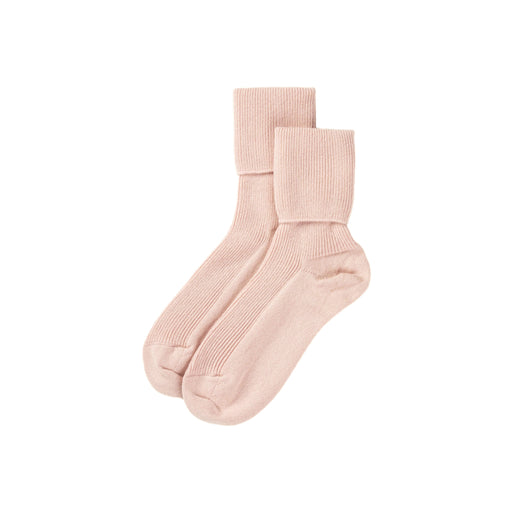 Pair of pink cashmere socks