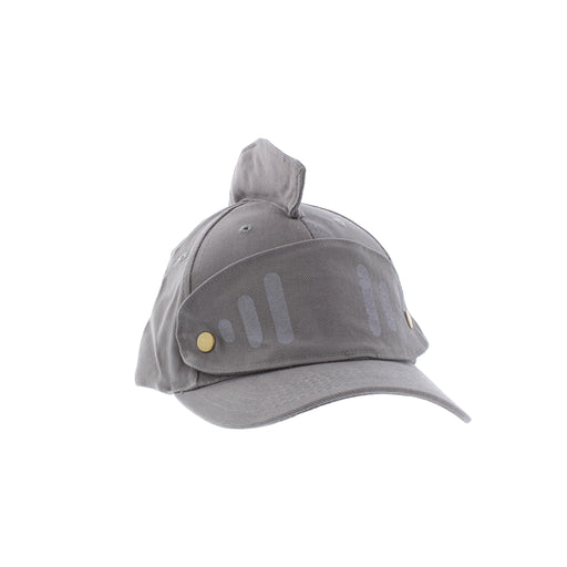 kids baseball cap in the shape of a knights armour helmet