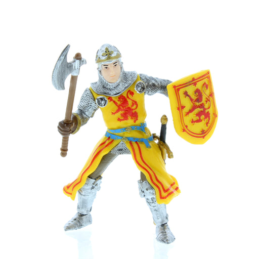 robert the bruce play figurine front view with axe and shield
