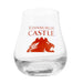 Small Whisky Glass featuring the official red lion logo of Edinburgh Castle. 