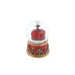 scottish crown mini snow globe with textured base shown on white background