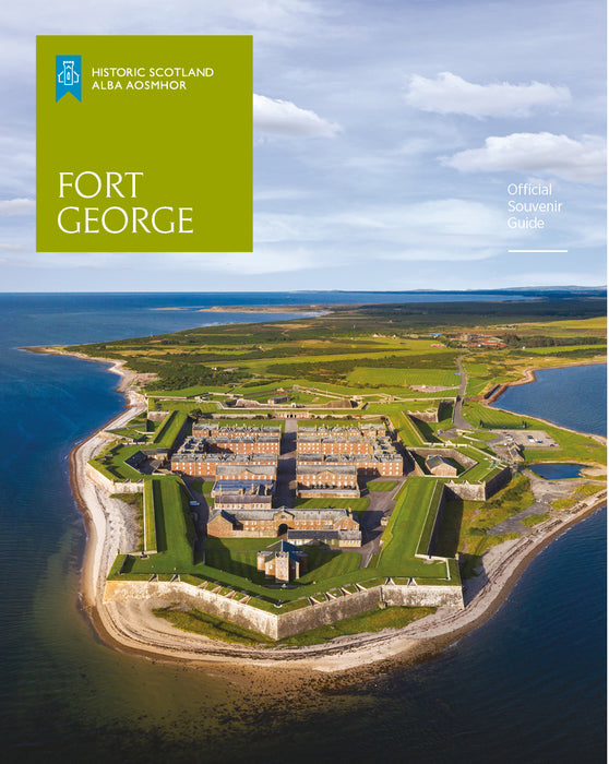 fort george official souvenir guidebook front cover with Historic Scotland logo and view of fort george from above looking down