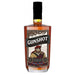 Bottle of Gunshot whiskey with a label featuring a man in a plaid outfit on a white background - Image