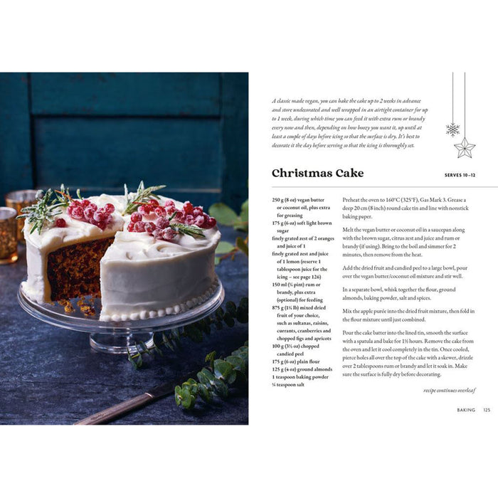 Page from A Very Vegan Christmas with the recipe for Christmas Cake