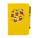 Yellow notepad with pen featuring dancing Piper Bear teddy's.