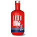 Red bottle labeled 'Leith Rum' with an anchor design on a white background - Image