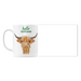 White mug with a Highland Cow image 