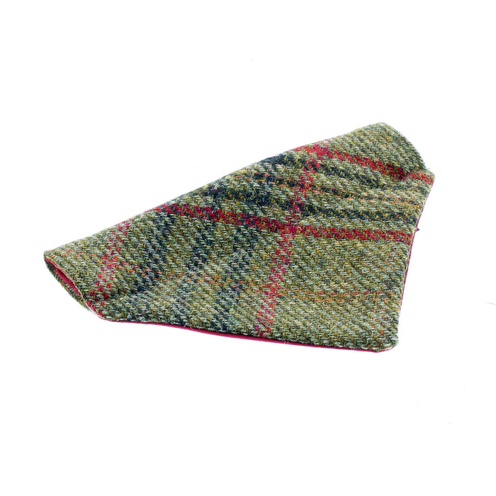 Green Tweed Tartan Cat Bandana 