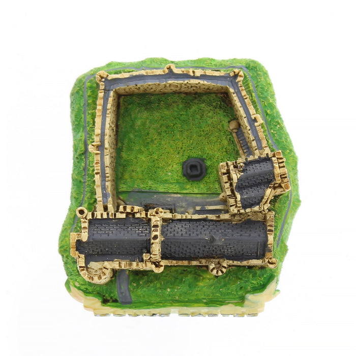 Birds eye view of the Doune Castle 3D resin model. 