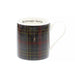 White ceramic mug features the official Edinburgh Tartan. The upper inner rim of the mug shows a text that reads 'Edinburgh Castle'. 