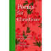 Red front cover of 'Poems for Christmas' features a festive berry print and a green edging. 