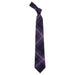 The Scotland Forever Modern Wool tartan tie. The tartan features a purple base with a blue and white check. 