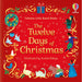 The Red festive front cover of 'The Twelve Days of Christmas' features all of the characters of the famous Christmas poem. 