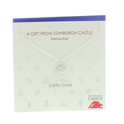 Celtic Cross Silver pendant, blank card and envelope