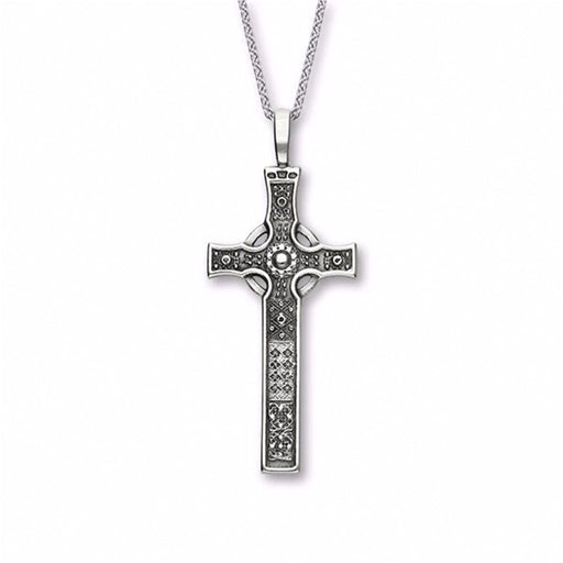 Silver Pendant depicting the St John's Cross on Iona- hangs on a silver chain
