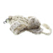 Trapper Hat Arran Cream with natural faux fur trim to inside and bobble with plaited long ties from ear flaps