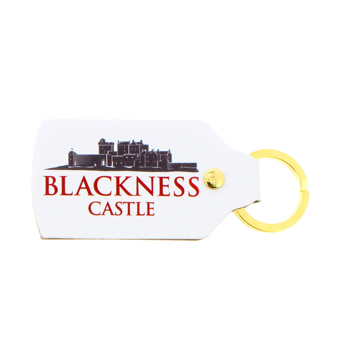 blackness castle leather keyring