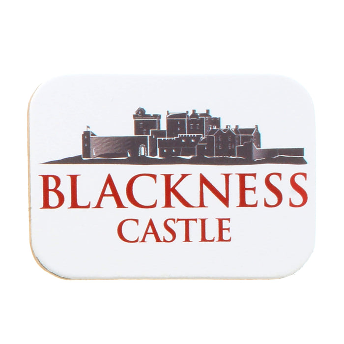 blackness leather magnet with castle logo