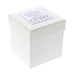 white packaging box with words a delightfully fine & lovely bone china ceramic pot with a lemongrass pepper & cardamon candle