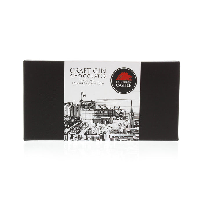exclusive edinburgh castle craft gin chocolates box