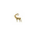 gold stag charm ideal for bracelets or necklaces