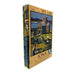 Vintage-style travel poster for Iona on the cover of a puzzle box with scenic illustration and text. - Image