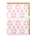 greeting card with brown paper envelope features a pink window print