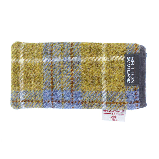 amy britton glasses case made from wool with harris tweed label