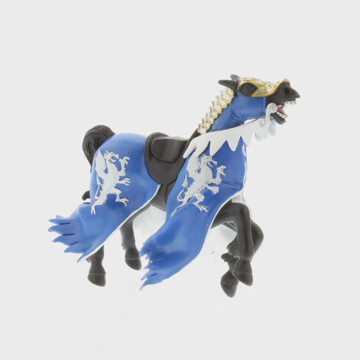 rotating 360 degree view of knight horse toy figurine