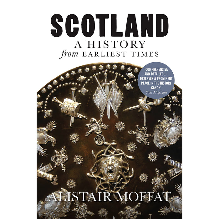 scotland a history from earliest times book cover with picture of round shield