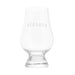 whisky dram glass with word slainte etched on front