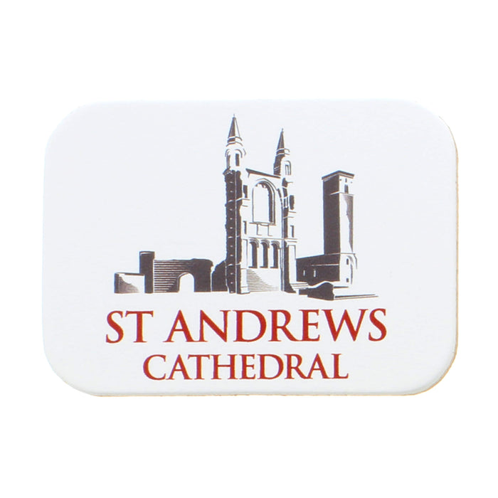 st andrews cathedral leather magnet rectangular shape