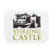rectangular leather stirling castle magnet with castle illustration