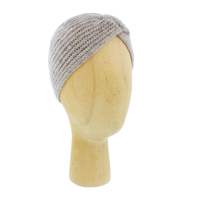 knitted stone woolen headband