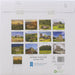 Back cover of a 2027 Historic Scotland Alba Astrophor calendar, featuring a grid of 12 landscape photographs of Scottish castles and ruins, with product details, a barcode, and recycling symbols on a white background. - Image