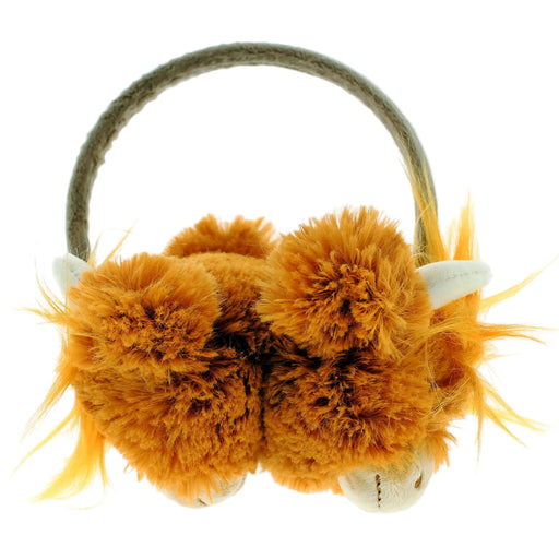 Earmuffs with plush Highland Cow ears - Image