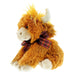 Plush Highland cow Soft Toy against a white background - Image