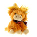 plush highland cow bag charm/keyring against a white background - Image