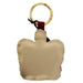 gold backing on a crown shaped keychain - Image