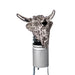 decorative Highland Cow bottle pourer against a white background.  - Image