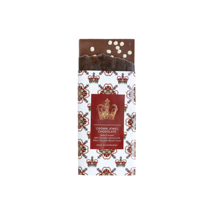 Crown Jewel chocolate bar with decorative packaging on a white background - Image