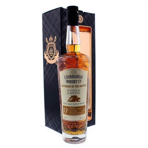 Bottle of whisky with a black and gold presentation box - Image