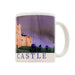 Mug with a castle design and the word 'Castle' printed on it. - Image