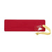 Red leather bookmark with 'Edinburgh Castle' branding on a white background - Image