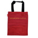 Red Tote with black straps and gold text reading EDINBURGH CASTLE - Image