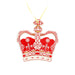 ceramic hanging decoration in the shape of the royal crown.  - Image