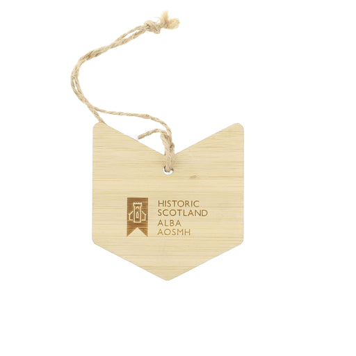 back of chevron decoration with Historic Scotland logo and text - Image