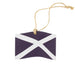 A saltire wooden hanging decoration with natural jute hanging string. - Image