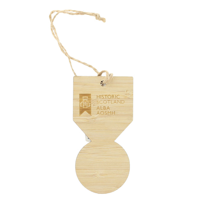 back of medal decoration with Historic Scotland logo and text - Image